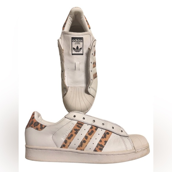 adidas Shoes - Adidas Superstar Animal Print Sneakers- no laces